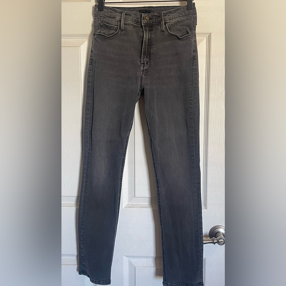 MOTHER Dazzler Mid Rise Ankle Jeans.